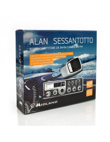 MIDLAND ALAN SESSANTOTTO OLD - CB Veicolare AM-FM 34 Canali