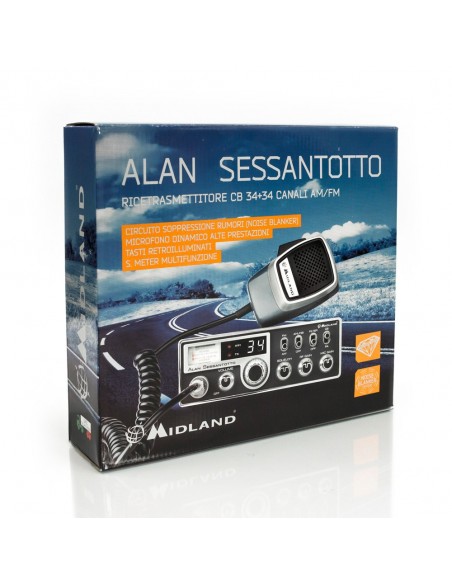 MIDLAND ALAN SESSANTOTTO OLD - CB Veicolare AM-FM 34 Canali