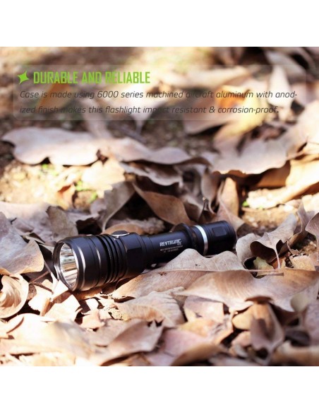 Revtronic MT20 - Torcia tattica LED a doppio interruttore