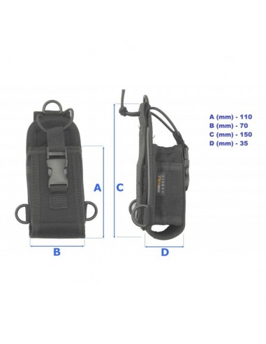 Comtrak LC-01B-3 - Universal Cordura Carrying Case