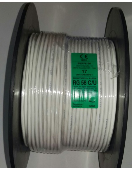 CAVO COASSIALE 50 Ohm Bieffe RG 58 C/U 10mt