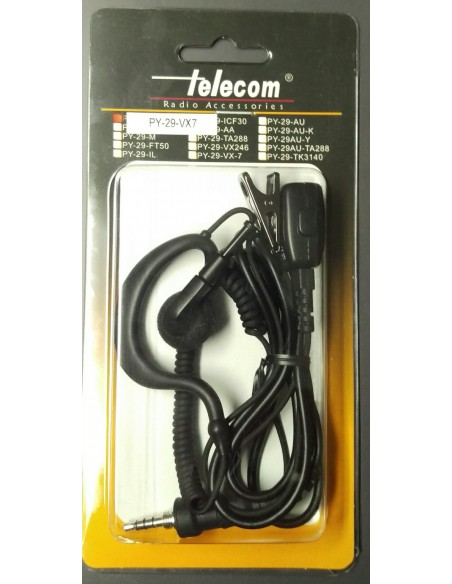 Telecom PY-29VX7R - Speaker/Microphone for YAESU/ ALINCO / STANDARD HORIZON