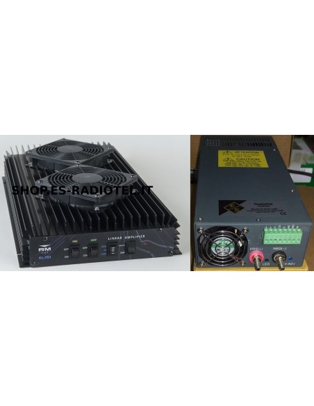 KIT Linear Amplifier RM Italy KL703 + Professional Power Supply E-SCN-1000