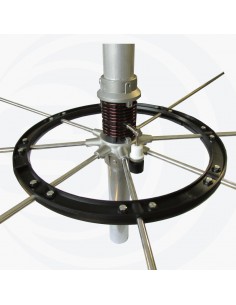 SIRIO 827 - TUNABLE BASE STATION ANTENNA 26.4-28.4 MHZ + Radial reinforcement ring 2