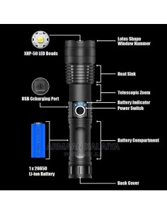 Torcia ad alta potenza LED LIGHT TH-20 2