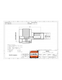 Cavel NM300  - Connector N male crimping type for WL300...