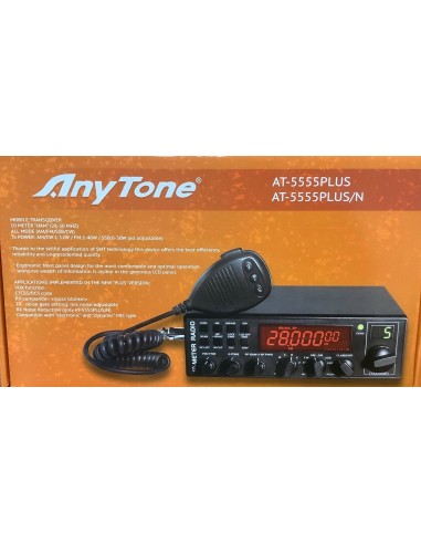 Anytone AT-5555 PLUS/N - High Power 10 Meter Radio AM FM SSB